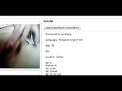 Serbisk flicka fitta spela på chatroulette