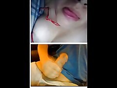 Chatroulette chatt slumpmässiga mexikanska med fina tuttar och tungan