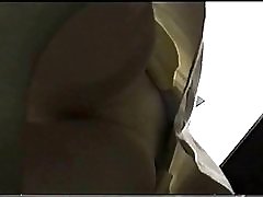 Office medarbetare strumpbyxor upskirt